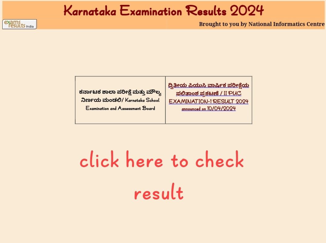 Karnataka SSLC exam Result 2024